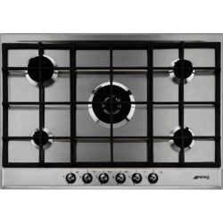 Smeg P372XGH 72cm 5 Burner Gas Hob in Stainless Steel